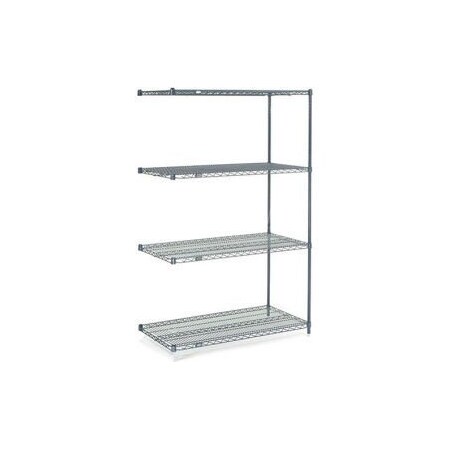 Global Equipment Nexelon Wire Shelving Add-On, 24"W x 18"D x 74"H A18247N